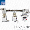 4 Way Diverter Tap Set w/ Thermostatic Valve (Underside 2)