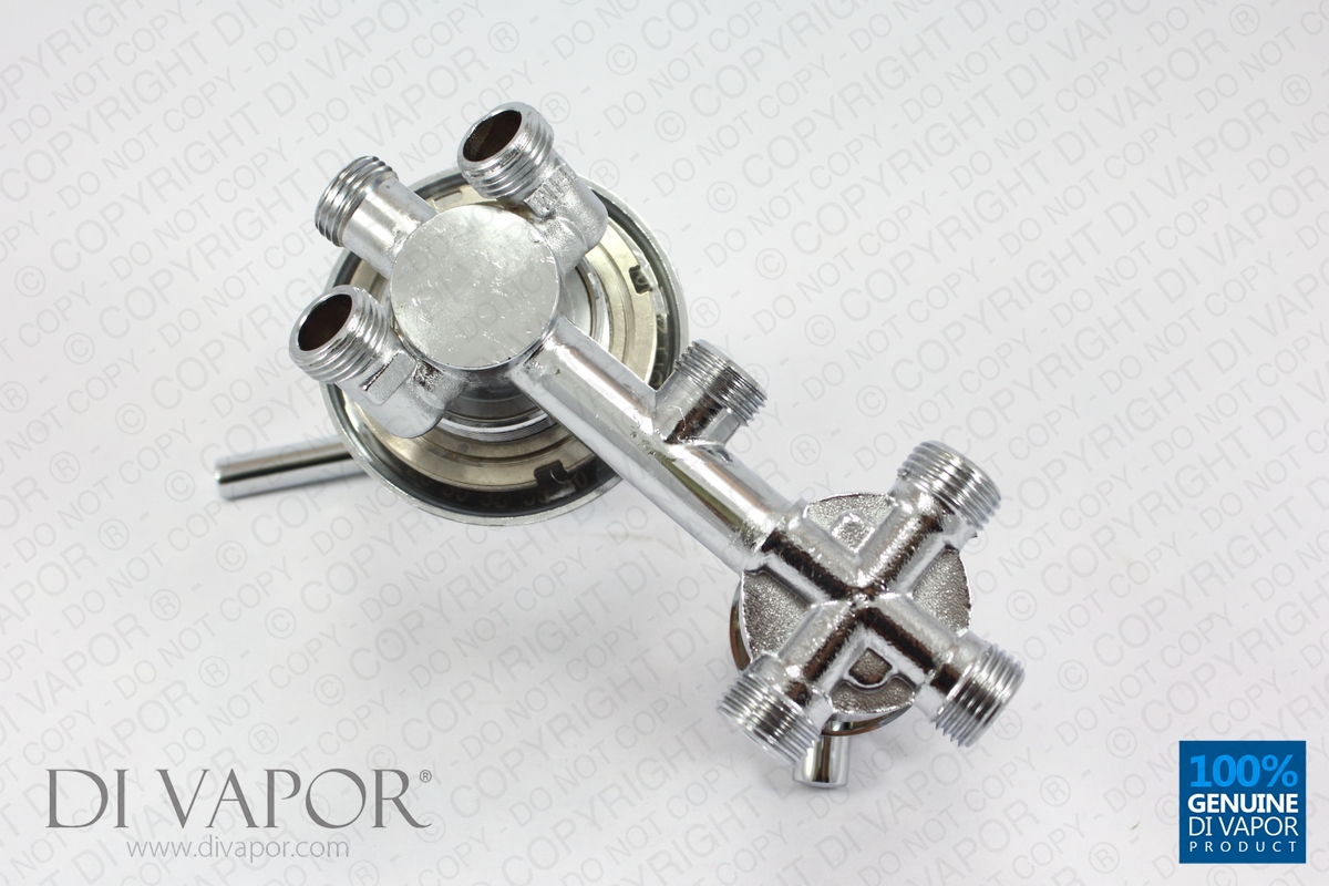 Shower Pressure Balanced Faucet Tap With 3 Way Diverter Valve Lever Mixer Tapset