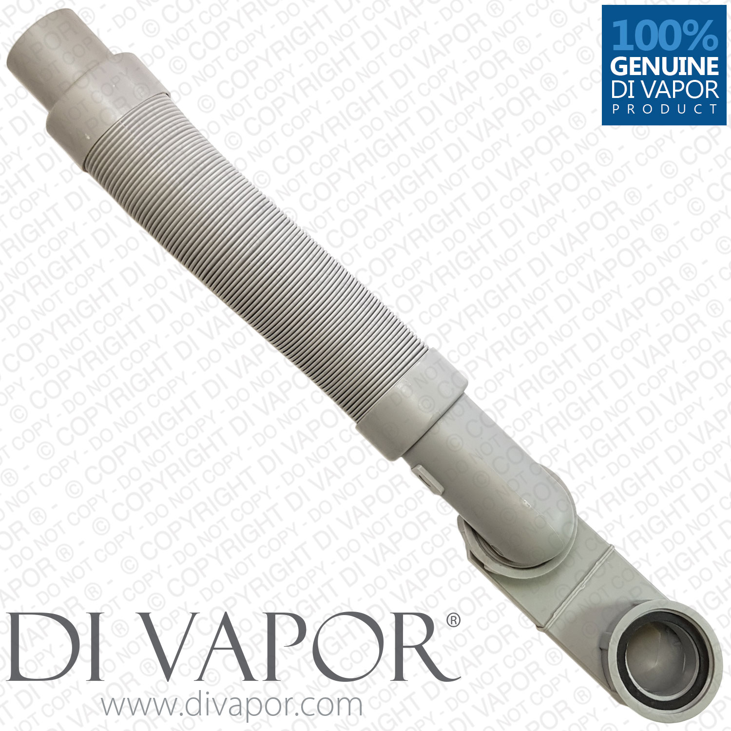 Di Vapor (R) 40mm Low Profile Shower Waste Pipe with Inline Anti Smell