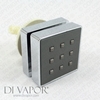 Square Shower Hydromassage Water Body Jet (2-way)