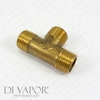 Brass T-Piece Connector (Profile)