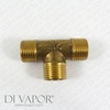 Brass T-Piece Connector (Top)