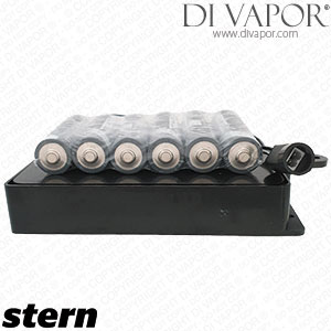 Stern 06530092 Battery Box for 6x1.5V Batteries (Batteries Included)