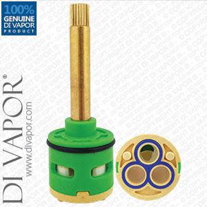 95mm 3-Way Diverter Cartridge 33mm Barrel Diameter with 60mm Spindle - 24 Splines