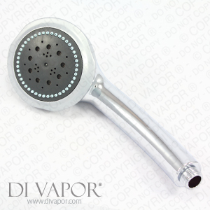 Three Way Handheld Shower Head with 3 Spray Functions - Universal Fitting - Chrome Finish