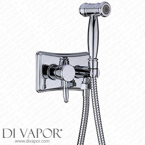 Lopus Bidet Tap Bathroom Concealed Hot and Cold Bidet Spray Set Hand Held Sprayer Toilet Attachment 2 Function Spray Set Chrome Spare Parts