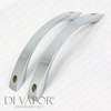 Chrome Door Handle for Shower Enclosure - 17cm LENGTH / 14.5CM Hole to Hole