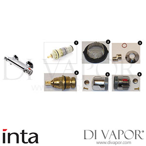 Inta 10010CP Ion Thermostatic Bar Shower Spare Parts