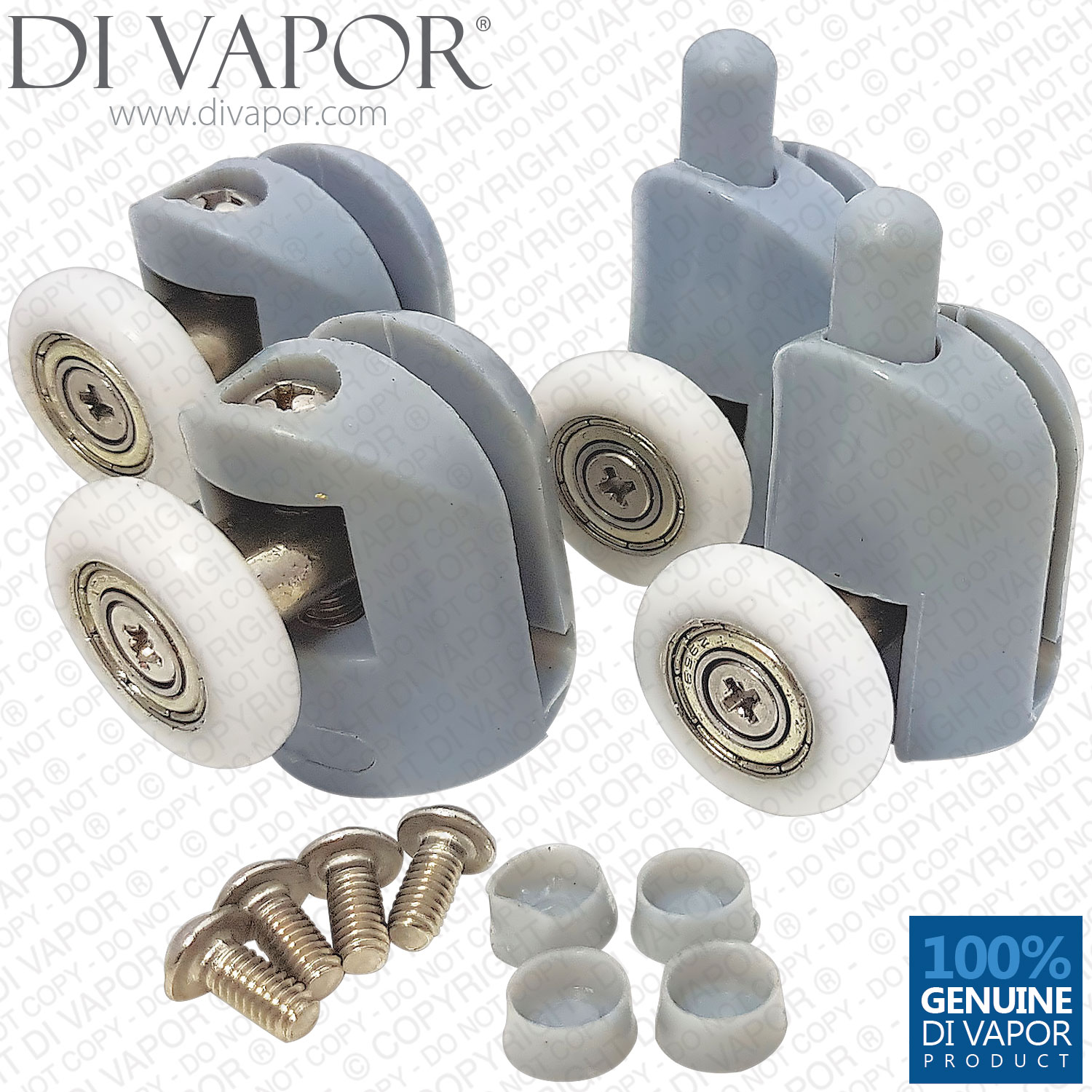 Shower shop door wheels