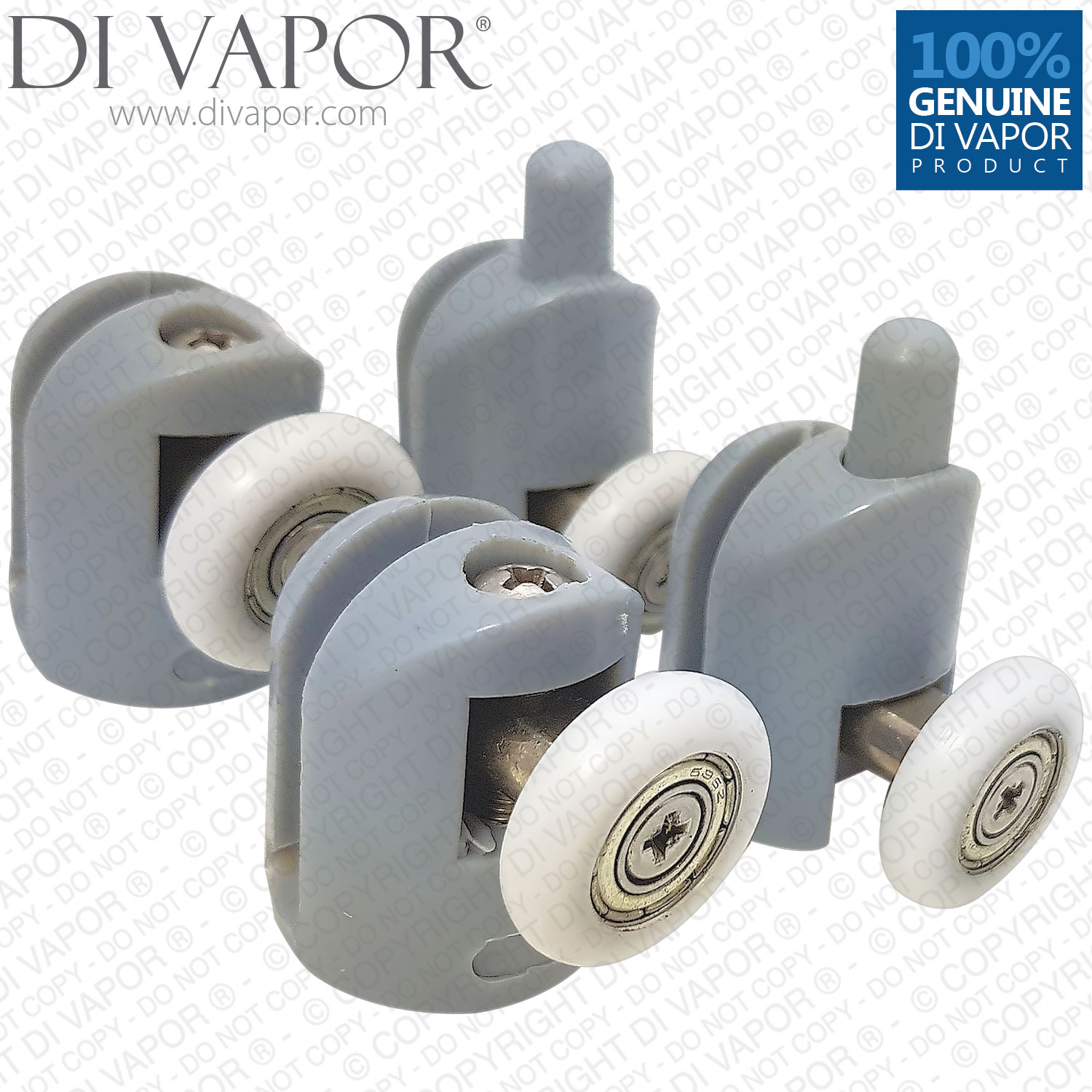 Set of 4 Shower Door Rollers Runners Wheel Cam 2 Top and 2 Bottom 22