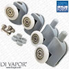 Full Set of Shower Door Rollers