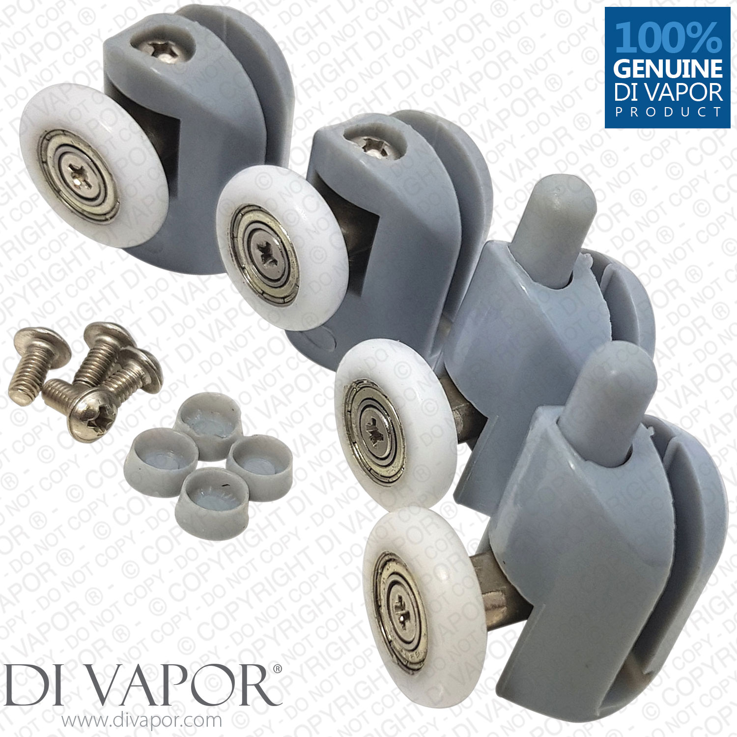 Set of 4 Shower Door Rollers Runners Wheel Cam 2 Top and 2 Bottom 22/23/25mm eBay