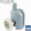 Bottom Single Spring Shower Door Roller | 22mm/23mm/25mm Wheel