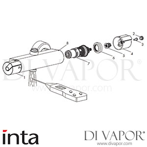 Inta 10045CP Deluge Shower Mixing Valve Spare Parts