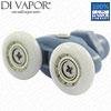 Novellini Replacement Shower Door Rollers