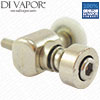 Bottom L Shaped Metal Shower Door Roller | 22mm/23mm/25mm/27mm