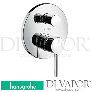 Hansgrohe 10418000 AXOR Starck Single Lever Bath Mixer for Concealed Installation with Pin Handle and Integrated Security Combination According To En1717 06/02 - 05/11 Spare Parts