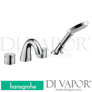 Hansgrohe 10444000 AXOR Starck 4-Hole Rim Mounted Bath Mixer with Zero Handles 08/94 - 03/04 Spare Parts
