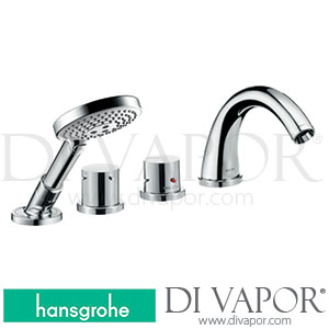 Hansgrohe 10466000 AXOR Starck 4-Hole Tile Mounted Thermostatic Bath Mixer with Zero Handles 09/98 - 01/13 Spare Parts