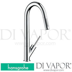 Hansgrohe 10821000 AXOR Starck Single Lever Kitchen Mixer 270 With Pull-Out Spray Spare Parts >09/17