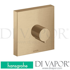 Hansgrohe 10972140 AXOR ShowerSolutions Shut-Off Valve 120/120 for Concealed Installation Square >10/16 Spare Parts