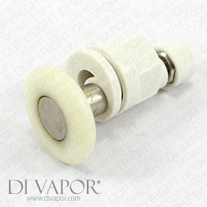 27mm Steam Shower Sliding Door Roller / Wheel White Runners Replacement