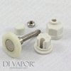 Shower Door Roller - Hexagon (Profile 2)