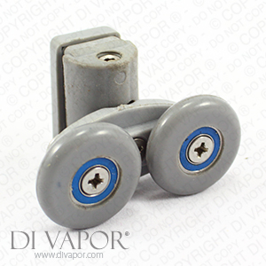 25mm Double Wheel Pivot Sliding Shower Door Roller (No Spring)
