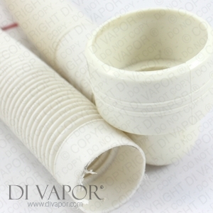 Flexible Shower Waste Flush Pipe - 60mm x 40mm x 800mm