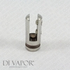 Stainless Steel Glass Clip (Side)