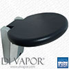 Round Folding Wall Mounted Shower Enclosure Seat - 30cm