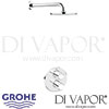 Grohe Grohtherm 3000 Cosmopolitan Rainshower Shower Solution Pack 1 Spare Parts