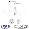 Grohe Grohtherm 3000 Cosmopolitan Bath Shower Shower Solution Pack 4 Spare Parts