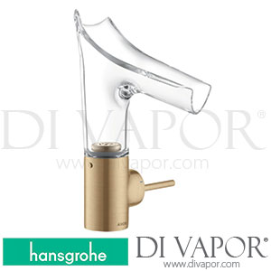 Hansgrohe 12112140 AXOR Starck V Single Lever Basin Mixer 140 with Glass Spout and Waste Set >11/16 Spare Parts