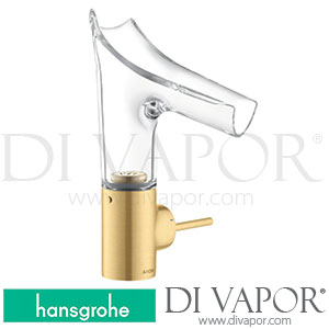 Hansgrohe 12112250 AXOR Starck V Single Lever Basin Mixer 140 with Glass Spout and Waste Set >11/16 Spare Parts