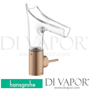 Hansgrohe 12112310 AXOR Starck V Single Lever Basin Mixer 140 with Glass Spout and Waste Set >11/16 Spare Parts