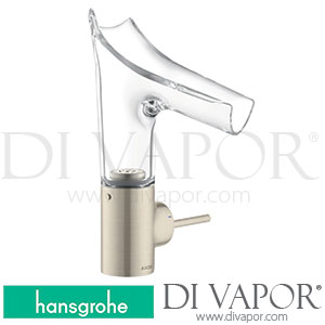 Hansgrohe 12112820 AXOR Starck V Single Lever Basin Mixer 140 with Glass Spout and Waste Set >11/16 Spare Parts