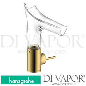 Hansgrohe 12112990 AXOR Starck V Single Lever Basin Mixer 140 with Glass Spout and Waste Set >11/16 Spare Parts
