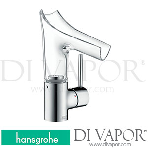 Hansgrohe 12116000 AXOR Starck V Single Lever Basin Mixer 140 with Glass Spout, Lever Handle and Waste Set >07/16 Spare Parts