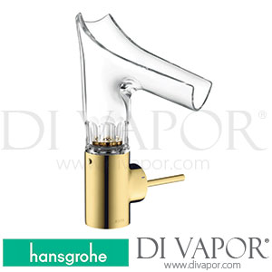 Hansgrohe 12123990 AXOR Starck V Single Lever Basin Mixer 140 with Glass Spout and Waste Set - Bevel Cut >07/16 Spare Parts