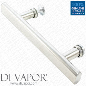 125mm Shower Door Handle | 12.5cm (5 Inches) Hole to Hole | Stainless Steel