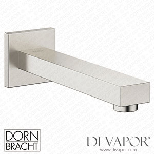 Dornbracht Symetrics Wall-Mounted Basin Spout without Pop-Up Waste - Brushed Platinum 13 800 980-06 Spare Parts