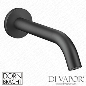 Dornbracht Meta Bath Spout for Wall Mounting - Matte Black 13 801 660-33 Spare Parts