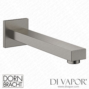Dornbracht Symetrics Wall-Mounted Basin Spout without Pop-Up Waste - Brushed Dark Platinum 13 805 980-99 Spare Parts