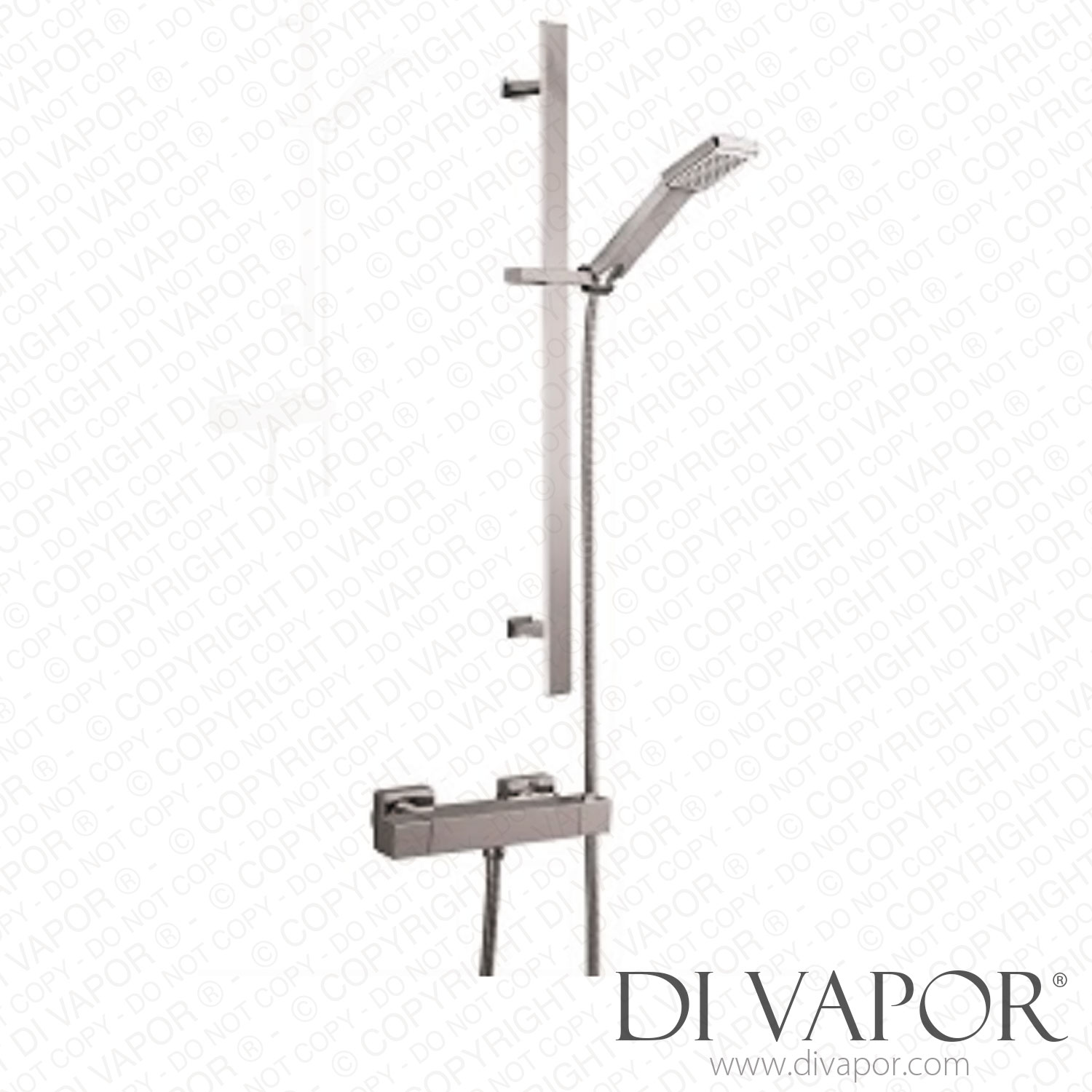 HighLife 13006/13019 Galston Thermostatic Shower Valve & Riser Rail Kit ...