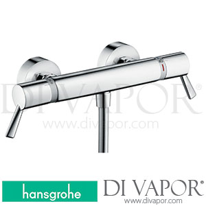 Hansgrohe 13117000 Ecostat Shower Thermostat Comfort Care for Exposed Installation with Extra Long Handles >07/12 Spare Parts