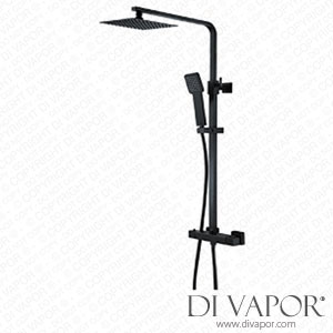HighLife 13126B Orkney Series 2 Black Thermostatic Shower Valve & Square Head Spare Parts