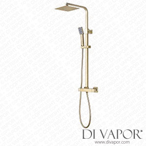 HighLife 13126R Orkney Series 2 Brushed Brass Thermostatic Shower Valve & Square Head Spare Parts