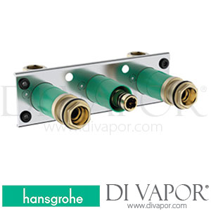 Hansgrohe 13129180 Basic Set for Showertablet Thermostat 600 Universal for Exposed Installation for 2 Functions >10/17 Spare Parts
