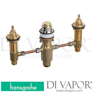 Hansgrohe 13233180 Basic Set for 3-Hole Rim Mounted Bath Mixer >06/09 Spare Parts